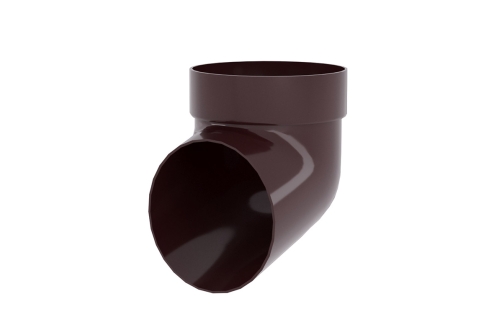 Колено сливное ПВХ Grand Line шоколадное (RAL 8017) | Металлобаза Волхонка