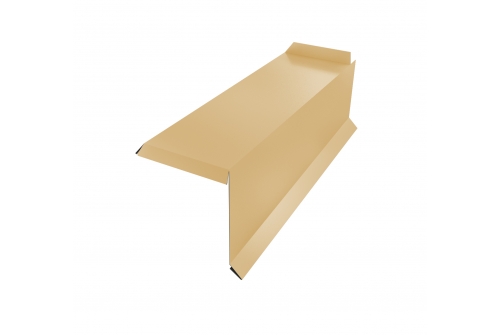 Планка торцевая сегментная 30мм Правая 0,45 PE с пленкой RAL 1014 слоновая кость | Металлобаза Волхонка
