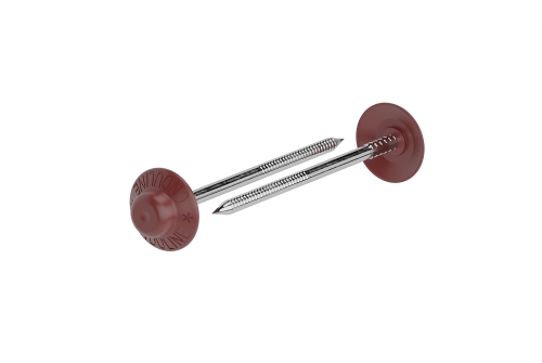 Гвозди с литой шляпкой Ондулин 70 мм красные | Металлобаза Волхонка