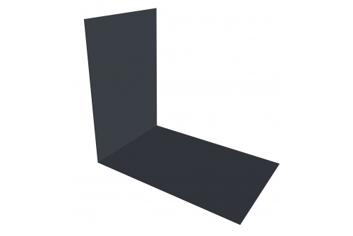 Планка снегозадержания усиливающая 0,45 PE с пленкой RAL 7024 мокрый асфальт | Металлобаза Волхонка