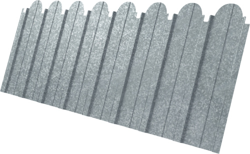 Профнастил C10A фигурный 0,45 Zn | Металлобаза Волхонка