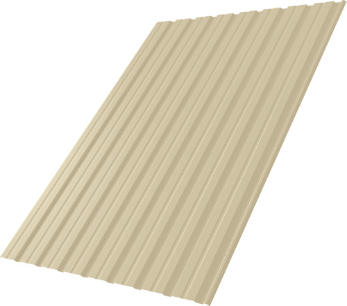 Профнастил С10R 0,5 Сатин RAL 1015 светлая слоновая кость | Металлобаза Волхонка