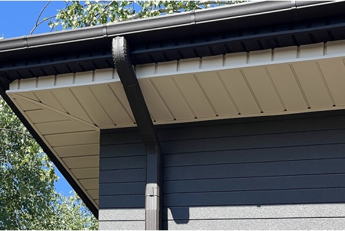 Заглушка левая Vortex Matt 127мм RAL 7024 | Металлобаза Волхонка