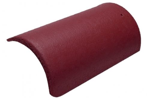 Коньковая черепица без зажима Braas Франкфуртская/Янтарь/Таунус вишня | Металлобаза Волхонка