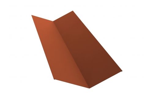 Планка ендовы верхней 145х145 0,45 Drap RAL 8004 терракота | Металлобаза Волхонка