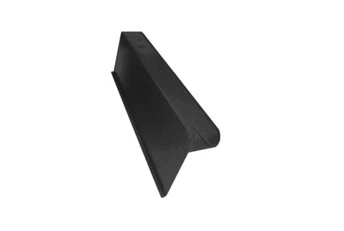 Боковая облегченная черепица левая Braas черный | Металлобаза Волхонка