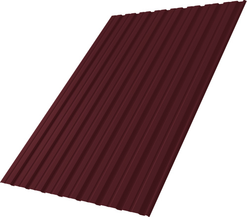 Профнастил С10R 0,5 Сатин RAL 3005 красное вино | Металлобаза Волхонка