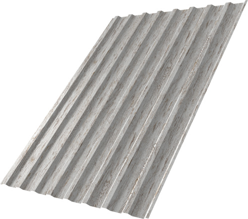 Профнастил С20B 0,45 Принт Элит с пленкой Снежное дерево TwinColor | Металлобаза Волхонка