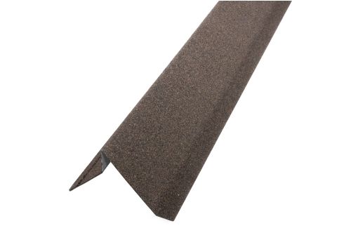 Планка ветровая Grand Line для мягкой кровли 60*30*90 Фартук S5 коричневая | Металлобаза Волхонка