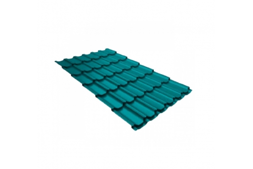Металлочерепица квинта плюс 0,45 RAL 5021 водная синь | Металлобаза Волхонка