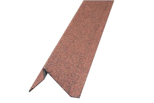 Планка ветровая Grand Line для мягкой кровли 60*30*90 Фартук S5 красная | Металлобаза Волхонка