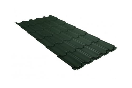Металлочерепица квинта плюс 0,5 GreenCoat Pural BT темно-зеленый (RAL 6020 хромовая зелень) | Металлобаза Волхонка