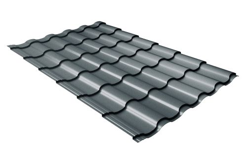 Металлочерепица кредо 0,5 Мatt RAL 7016 антрацитово-серый | Металлобаза Волхонка