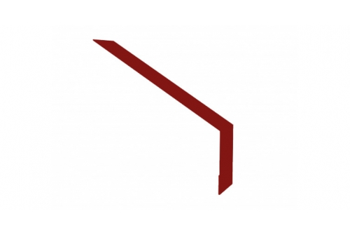 Планка капельник 135х50 0,45 PE с пленкой RAL 3011 коричнево-красный | Металлобаза Волхонка