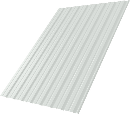 Профнастил С10R 0,4 ПЭ RAL 9003 сигнальный белый | Металлобаза Волхонка