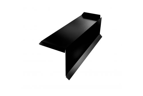 Планка торцевая сегментная 30мм Правая 0,5 GreenCoat Pural BT, matt RR 33 черный (RAL 9005 черный) | Металлобаза Волхонка