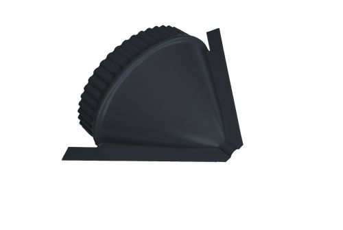 Заглушка конусная Quarzit RAL 7024 мокрый асфальт | Металлобаза Волхонка