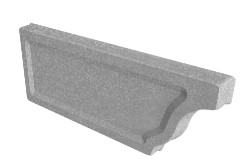 Заглушка желоба левая Vortex Project 210мм Zn | Металлобаза Волхонка