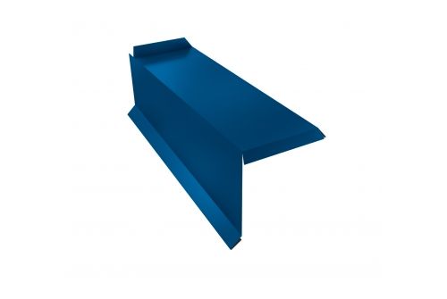 Планка торцевая сегментная 30мм Левая 0,5 Satin с пленкой RAL 5005 сигнальный синий | Металлобаза Волхонка