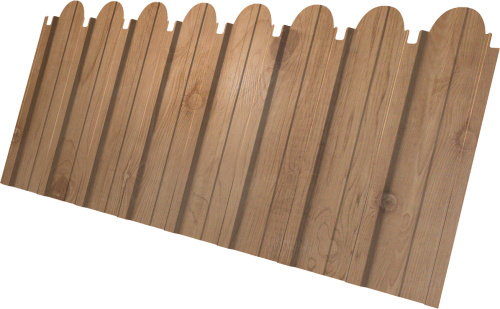 Профнастил C10A фигурный 0,45 Принт Премиум Сосна Фреш | Металлобаза Волхонка