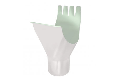 Воронка Optima 125/90мм RAL 9003 | Металлобаза Волхонка