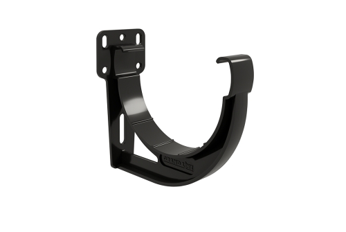 Кронштейн желоба slider Дизайн 135 ПВХ GL черный (RAL 9005) | Металлобаза Волхонка