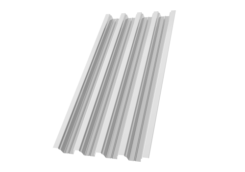 Профнастил Н75R 0,8 ПЭ RAL 9003 сигнальный белый | Металлобаза Волхонка