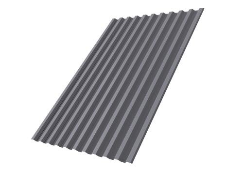 Профнастил С21R 0,4 ПЭ с пленкой RAL 7004 сигнальный серый | Металлобаза Волхонка