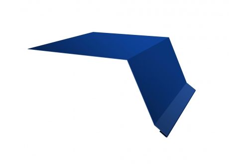 Планка капельник100х55 0,5 Satin с пленкой RAL 5005 сигнальный синий | Металлобаза Волхонка