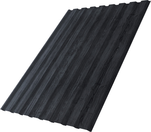 Профнастил С20A 0,45 Принт Премиум Серое дерево TwinColor | Металлобаза Волхонка