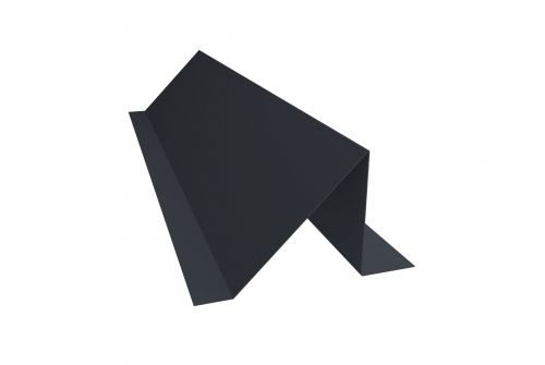 Планка снегозадержания 0,5 GreenСoat Pural с пленкой RR 23 темно-серый (RAL 7024 мокрый асфальт) | Металлобаза Волхонка