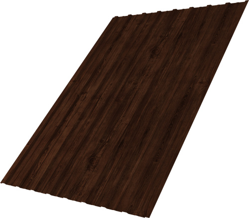 Профнастил С10A 0,45 Принт Элит Бразильская вишня TwinColor | Металлобаза Волхонка