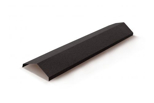 Конек ребровой, ширина 230мм Mtile черный | Металлобаза Волхонка