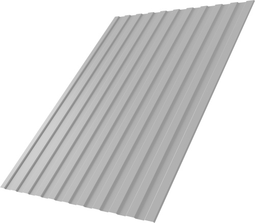 Профнастил С8A в02 0,45 Drap ТХ RAL 7047 телегрей 4 | Металлобаза Волхонка