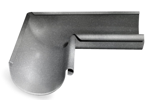 Угол желоба внутренний Optima 90 гр 125мм Zn | Металлобаза Волхонка