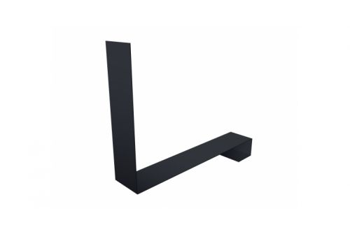 Планка примыкание нижнее к трубе фальц Grand Line 0,5 Atlas с пленкой RAL 7024 мокрый асфальт | Металлобаза Волхонка