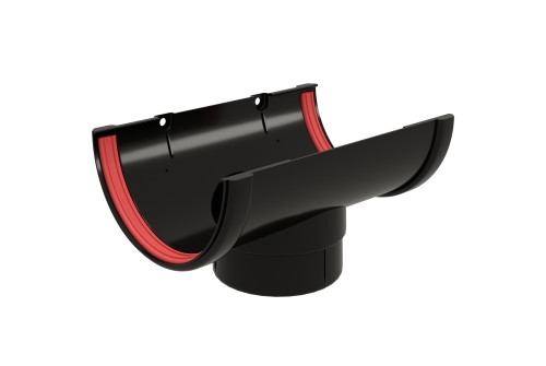 Воронка Классика 120 ПВХ GL черная (RAL 9005) | Металлобаза Волхонка