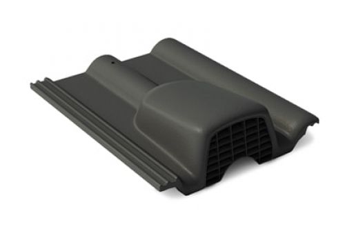 Вентиляционная черепица Braas Франкфуртская черный | Металлобаза Волхонка