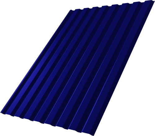 Профнастил С20A 0,45 ПЭ RAL 5002 ультрамариново-синий | Металлобаза Волхонка
