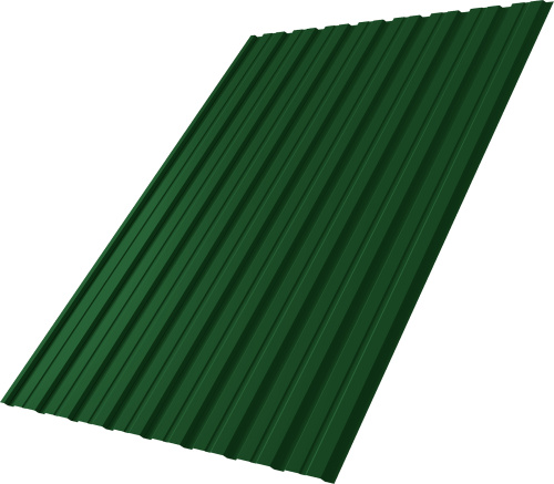 Профнастил С10B 0,45 ПЭ RAL 6002 лиственно-зеленый | Металлобаза Волхонка