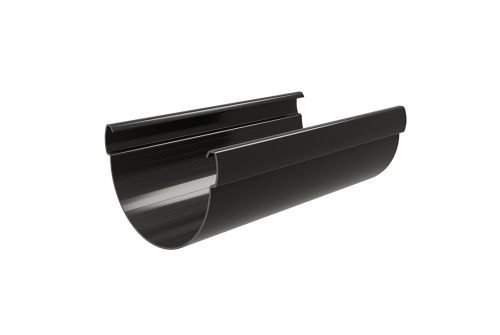 Желоб Дизайн 135 ПВХ GL 3м черный (RAL 9005) | Металлобаза Волхонка