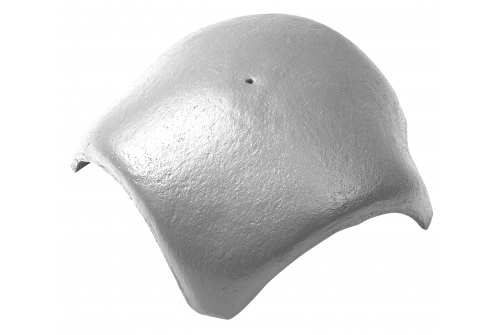 Вальмовая черепица с 3 зажимами Braas серый | Металлобаза Волхонка