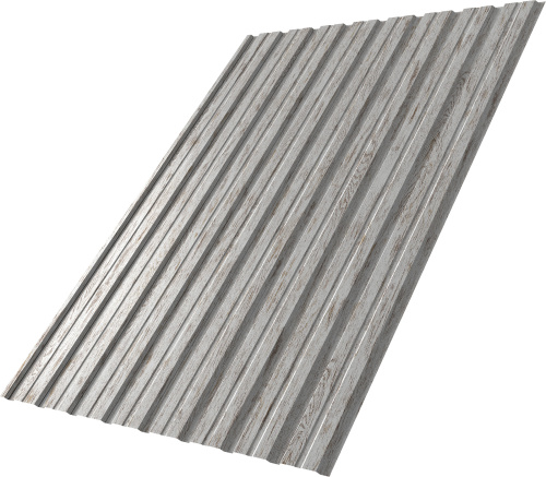 Профнастил С10B 0,45 Принт Элит Снежное дерево TwinColor | Металлобаза Волхонка