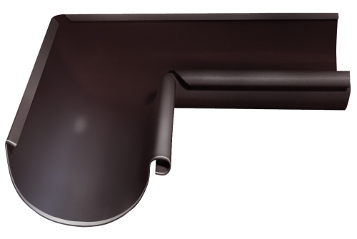 Угол желоба внутренний Optima 90 гр 125мм RAL 8017 шоколад | Металлобаза Волхонка