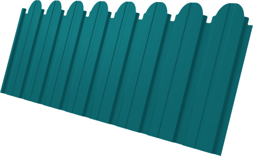 Профнастил C10B фигурный 0,45 ПЭ RAL 5021 водная синь | Металлобаза Волхонка