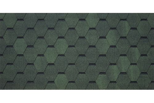 Битумная черепица TEGOLA GARDA verde 479 (зеленый) | Металлобаза Волхонка