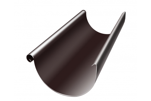 Желоб полукруглый Grand Line 150 мм 3 м RAL 8017 шоколад | Металлобаза Волхонка