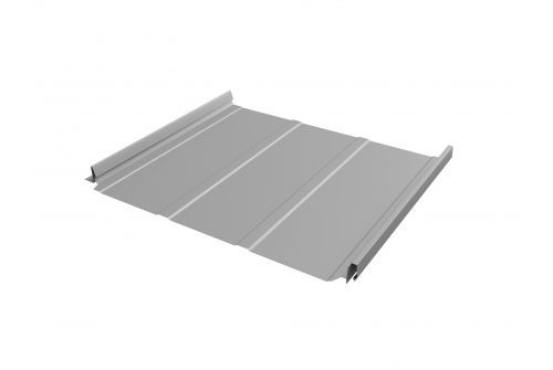 Кликфальц Pro Line 0,5 Satin с пленкой на замках RAL 7004 сигнальный серый | Металлобаза Волхонка