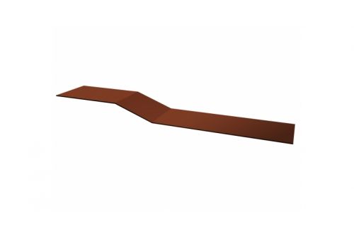 Планка крепежная фальц 0,45 PE с пленкой RAL 8004 терракота | Металлобаза Волхонка