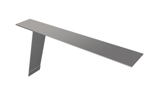 Планка карнизная фальц 130х80 0,5 Satin с пленкой RAL 9003 сигнальный белый | Металлобаза Волхонка